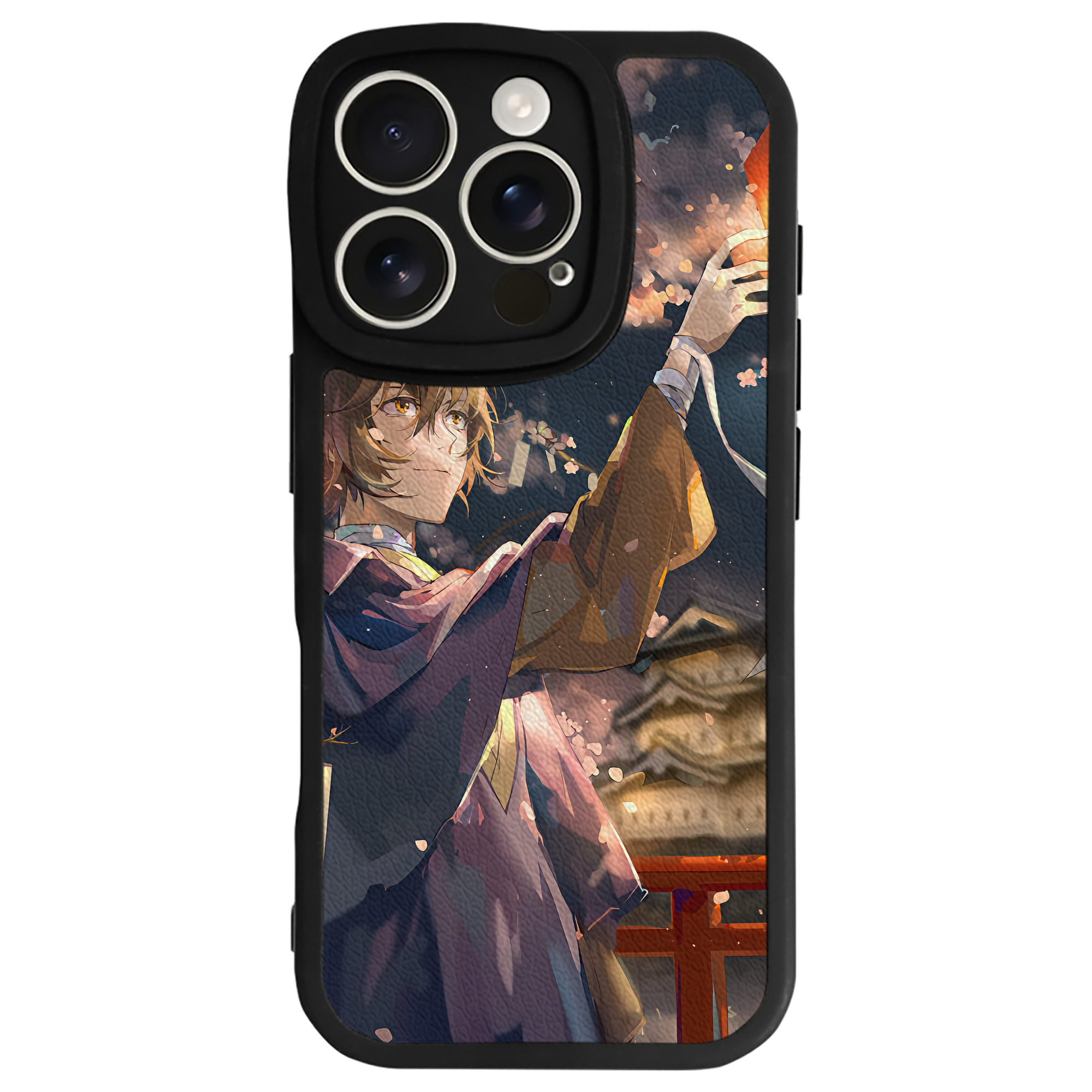 （画像用） 文豪ストレイドッグス Bungo Stray Dogs 【iPhone 16シリーズ対応】シリコンスマホケース（レザー調） 材質：シリコン